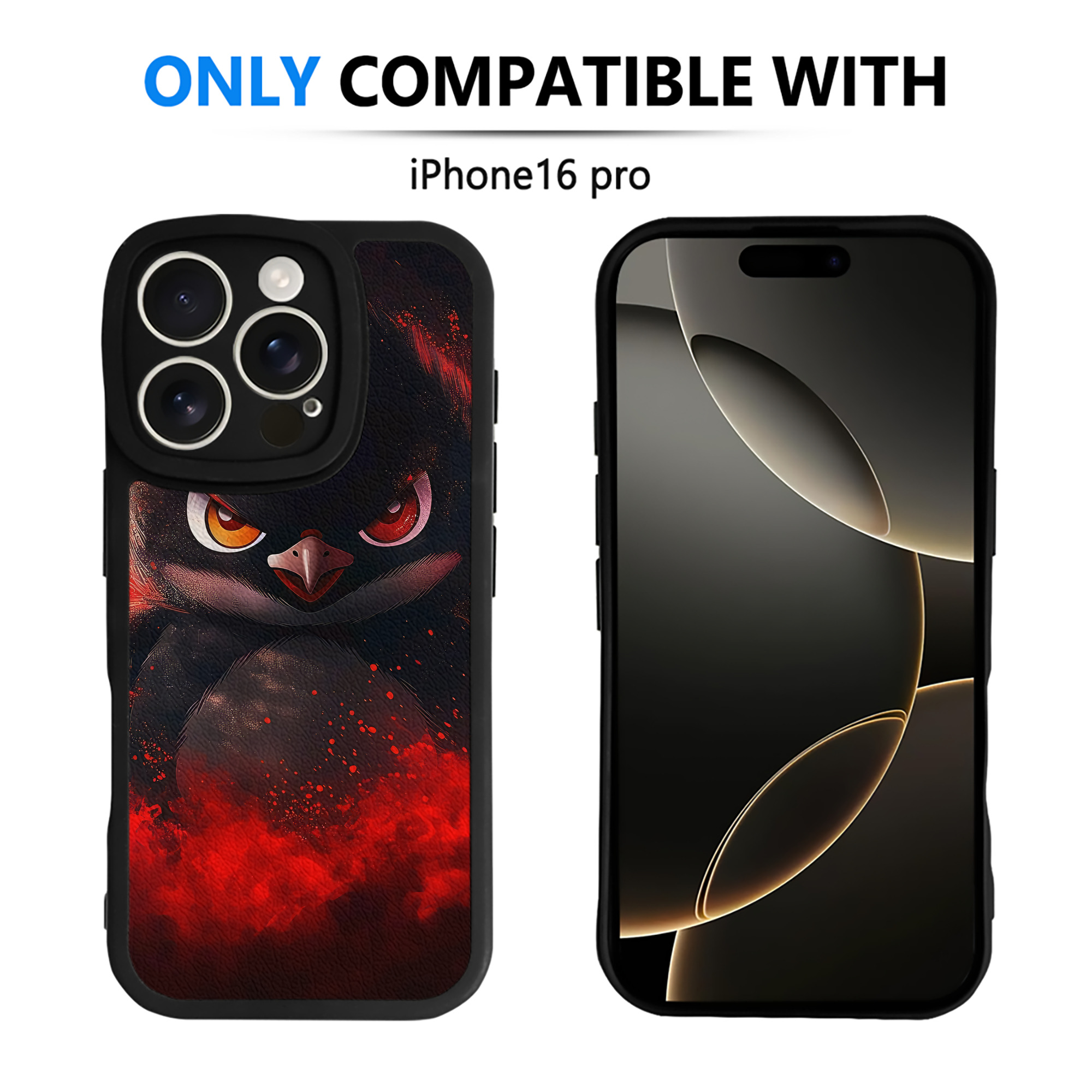 （画像用） Angry Birds アングリーバード 【iPhone 16シリーズ対応】シリコンスマホケース（レザー調） 材質：シリコン